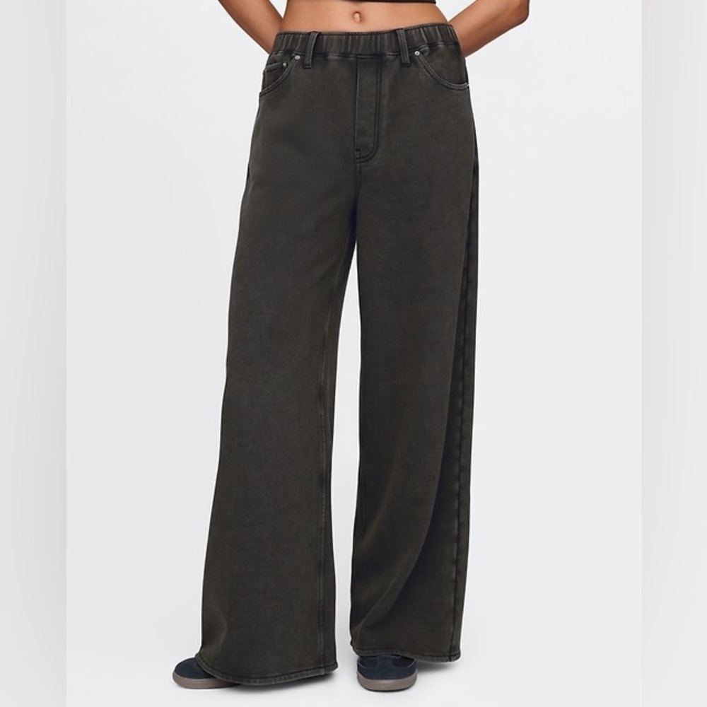 Gap Heavyweight Easy Baggy Sweatpant Jeans Black Wash